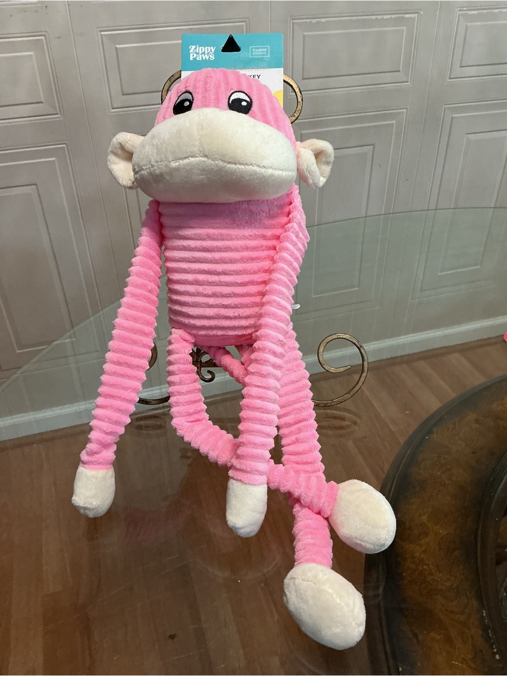 Zippy Paws Spencer the Crinkle & Squeaker Monkey -  22”